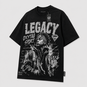 T-shirt décontracté pour homme avec logo personnalisé, nouveau design, grande taille, manches longues, effet délavé, style décontracté - Product Image 1