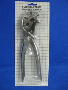 Pince perforatrice pour ceintures DK-442 avec poignée recouverte |   Pince à poinçonner rotative en cuir avec poignée en plastique - Product Image 5