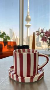 Ceramic <b>Mug</b> Heart Pattern Cute Design Dishwasher Safe Microwave Safe Home Use - Product Image 5