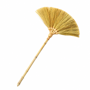 SMS Rayung Fiber <b>Broom</b> Bamboo <b>Handle</b> Eco-Friendly Classic Durable Outdoor Floor Sweeping - Product Image 1