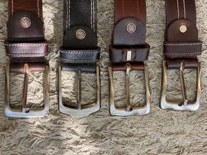 Ceintures en cuir unisexe de Style occidental, uniques et élégantes, ceintures personnalisées avec Logo de haute qualité, ceintures en cuir véritable - Product Image 4