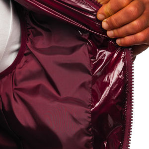 Gilet matelassé sans manches brillant pour l'hiver, avec logo personnalisé, imperméable, effet bulle, pour hommes, à prix raisonnable - Product Image 2