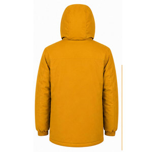 Parka pour homme avec logo personnalisé, extérieur résistant à l'eau, isolation thermique épaisse et poignets élastiques - Product Image 2