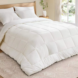 Juego de Ropa de Cama de Algodón Puro, Juego de Funda Nórdica de Cuatro Piezas, Ropa de Cama Tejida Sólida para el Hogar y Hoteles - Product Image 6