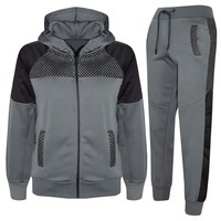 Ensemble de survêtement unisexe personnalisé en laine/cachemire, sweat à capuche décontracté en polaire et pantalon de jogging, deux pièces, vêtements de sport et de détente pour l'hiver