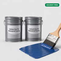 Revêtement imperméabilisant élastique PU monocomposant sans solvant à durcissement par l'humidité pour toiture, sous-sol et balcon