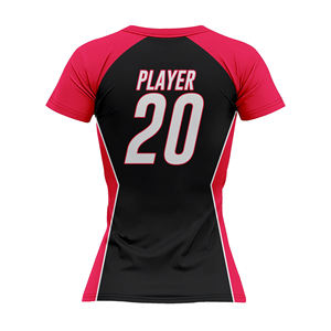 เสื้อเจอร์ซีย์คอกลมแขนสั้นพิมพ์ลายดิจิทัลแฟชั่น OEM ระบายอากาศได้ดี ไซส์พลัส สำหรับซอฟต์บอล พร้อมปักชื่อทีมตามสั่ง แบบยูนิเซ็กซ์ - Product Image 2