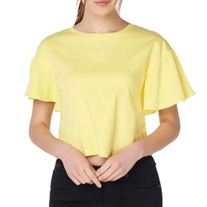 T-shirt court unisexe 2026 en coton respirant et écologique, couleur unie, manches courtes, coupe ajustée, été - Product Image 2
