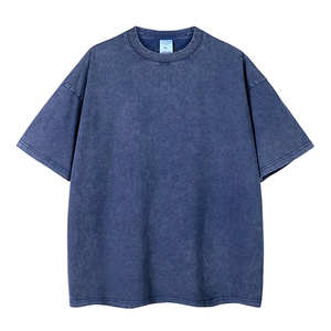 T-shirt vintage personnalisé en toile 100 % coton pour homme, écologique, respirant, 220 GSM, coupe oversize, doux, uni et décontracté - Product Image 6