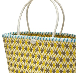 Customized Yellow And <b>Grey</b> Woven Plastic Shoulder Handbag And Handmade <b>Bag</b> Trendy Daily Shopping <b>Tote</b> <b>Bag</b> - Product Image 2