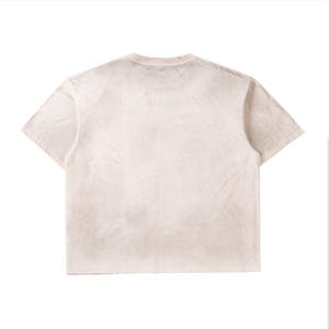 T-shirt homme streetwear coupe ample en coton épais avec logo personnalisé et motifs graphiques – Vente en gros - Product Image 1