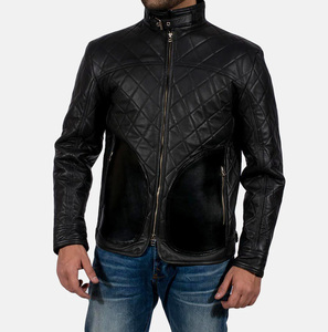 Unisex Stand Genuine Leather Waterproof <b>Jacket</b> 2026 Winter New Business Casual <b>Fleece</b>-<b>lined</b> Standard High Street Style Front - Product Image 1