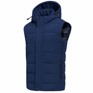 Chaqueta de Plumón sin Mangas con Capucha para Hombre, Transpirable, Estilo Urbano, de Invierno, Marca Privada, Fabricante de Ropa Personalizada - Product Image 5