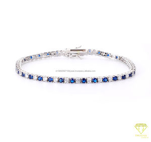Hip Hop 925 Sterling Silver Square Tennis Bracelet Étanche Moissanite Diamant Haute Qualité Bijoux pour Unisexe pour les Fêtes - Product Image 3