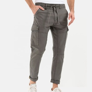 กางเกงคาร์โก้เรียวเล็กสำหรับผู้ชายดีไซน์ตามสั่งเอวปรับได้ทนทานมีหลายกระเป๋า - Product Image 2