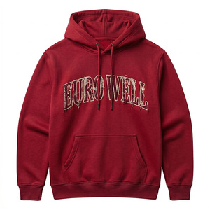High Quality Custom Puff Print Geometric Mesh <b>Gothic</b> Streetwear Hoodie Oversized Heavyweight Cotton Fleece Unisex Wear Hoodie - Product Image 6