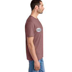 T-shirt pour homme en coton 100% coupe ample, impression numérique haute densité 3600, blanc, pour la création de logo personnalisé - Product Image 1