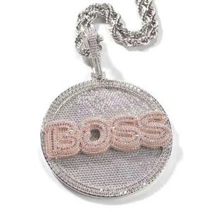 Hip Hop 925 <b>Silver</b> VVS Moissanite <b>Pendant</b> Iced Out Theme Charms For Men's Everyday Wear <b>Pendant</b> Custom <b>Initial</b> Letter <b>Pendant</b> - Product Image 6