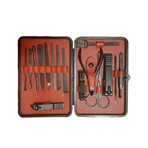 Nail <b>Kit</b> 6 Pieces Stainless Steel <b>Manicure</b> Set with Red Case Portable Classic Style for Adult Wholesale Price - Product Image 3