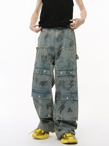 Pantalons baggy hip-hop, pantalons de skate surdimensionnés, vente en gros de streetwear - Product Image 4