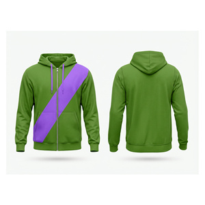 Sudadera con capucha de diseñador con cremallera completa, etiqueta privada personalizada, ropa de moda de invierno para hombres, mujeres y jóvenes, chaqueta con capucha para entrenamiento, ropa deportiva - Product Image 3