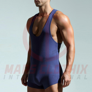 Combinaison de lutte sur mesure à prix avantageux pour hommes, de haute qualité, style simple. - Product Image 3