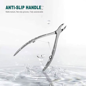Coupe-ongles et repousse-cuticules 2-en-1 en acier inoxydable robuste avec repousse-cuticules antidérapant pour les doigts - Product Image 3
