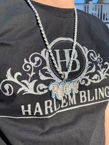 จี้เคลือบเงาแบบ Iced Out เงินแท้ 925 จี้ฮิปฮอป จี้สั่งทำพิเศษ จี้เพชรโมอิสซาไนต์ VVS จี้ตัวอักษร ผ่านการทดสอบเพชร - Product Image 2