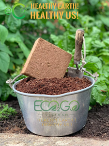 Eco2go Vietnam Low EC Coco Peat <b>Block</b> - Peat-Free Organic Potting Soil | 100% Natural Coconut <b>Coir</b> Brick - Product Image 3