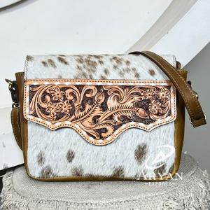 March Expo Personalized Hand Tooled Cowhide Leather Crossbody Floral Sling <b>Bag</b> for <b>Women</b> Fashionable Shoulder Purse Gift Idea - Product Image 1