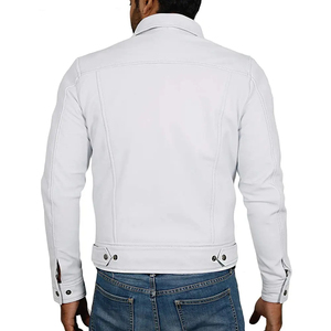 Blouson de moto en cuir matelassé coupe-vent à manches longues, confortable, protection optimale, personnalisable sur le devant, vente en gros de vêtements de sport - Product Image 2