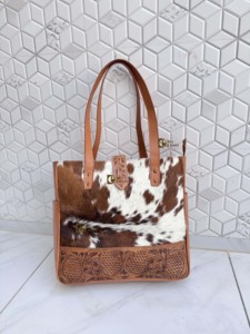 Latest Arrival Cowhide Leather Hand tooled Tote <b>Bag</b> Gypsy <b>Boho</b> Handmade Real Leather Western Stylish Shoulder <b>Bag</b> For Women - Product Image 1