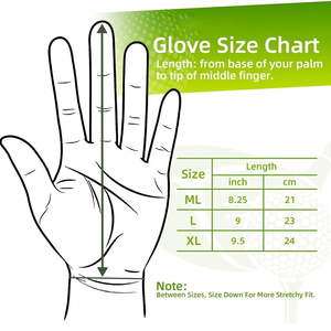 Gants de golf en cuir Cabretta personnalisés avec logo, haute qualité, antidérapants et respirants, pour droitiers/gauchers, pour usage sportif et extérieur - Product Image 6