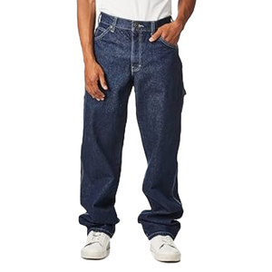 Jeans de Estilo Vintage para Hombre, Pantalones Rectos y Holgados con Corte en A, Técnica de Lavado y Decoración de Agujeros, para Invierno - Product Image 4