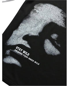 T-shirt personnalisé imprimé de haute qualité, 100 % coton tricoté, coupe ample à épaules tombantes, manches courtes, respirant, décontracté, 300 grammes, vierge - Product Image 4