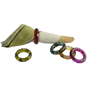 Anillo para Servilletas de Resina con Diseño Redondeado, Ideal para Vajilla, Porta Servilletas de Tela Multicolor, Decoración para Mesa de Comedor, Diseño para Hoteles y Fiestas - Product Image 4