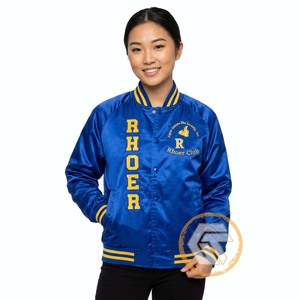 Veste universitaire personnalisée Sigma Gamma Rho en satin brodé matelassé imperméable et respirant, de haute qualité, pour femmes grecques de sororité - Product Image 1