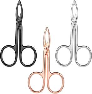 Juego de Pinzas de Precisión UBI de 3 Piezas con Punta de Tijera, Mango Ergonómico, Acero Inoxidable, Reutilizables y Duraderas para Cejas y Rostro - Product Image 6