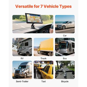 ระบบนำทาง GPS หน้าจอสัมผัส9นิ้วสำหรับรถยนต์กล้องติดรถยนต์ขนาด16GB พร้อมคุณสมบัติเนวิเกเตอร์ - Product Image 6