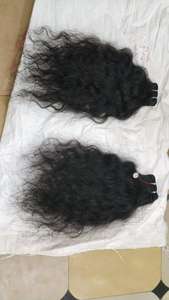 Doble trama Remy Virgin Raw TempleHuman Hair Bundles Soft Body Wave Style Machine Cutícula alineada Exportadores indios de alta calidad - Product Image 4