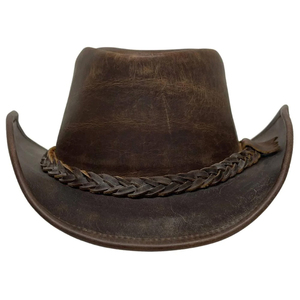 Sombreros Vaqueros de Cuero Genuino en Oferta, para Hombres y Mujeres, Nuevo Estilo Ecuestre, Sombrero Vaquero de Cuero con MOQ Bajo - Product Image 2