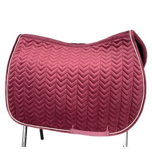 BRAND ZONE1995 Tapis de selle sans armature en coton satiné, personnalisé, classique, pour sports équestres, avec doublure en maille hautement matelassée, durable et confortable pour chevaux - Product Image 3
