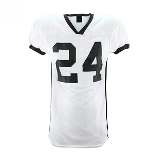 American Football Uniform Set White Jersey With Black Number 24 And Pink <b>Padded</b> <b>Pants</b> Unisex Adult Regular Fit Mesh Material - Product Image 2