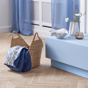 Panier en jonc de mer avec bord biseauté, panier de rangement fait main, vente en gros, écologique, fabriqué au Vietnam - Product Image 3