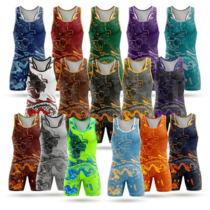 Manufacturer Whole Sale Premium Quality Wrestling Singlet Men MMA <b>Grappling</b> Jiu Jitsu Training Custom Embroidery Logo Uniform - Product Image 1