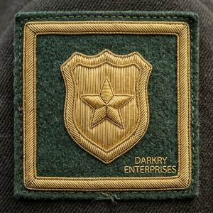 Insignia bordada a mano con hilo de oro, personalizada, con diseño de ancla, estrella y ovalado, parche premium para blazer, emblema de uniforme - Product Image 6