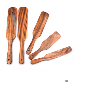 Spatules en bois pour pain au levain, ustensiles de cuisine, bâtonnets à remuer en bois, spatules à pain, fouets à pâte en bois résistants, spatules en teck - Product Image 5