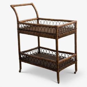 Carrito de bebidas de ratán con ruedas para snacks y barras de dulces, el precio más barato, carrito de bebidas de mimbre. - Product Image 6