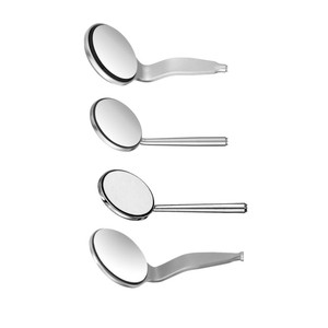 Zetomed Pro HD Mirror #4 Dental Mirror Head – <b>Single</b>-Sided, Double-Sided & Rhodium Surface | Cone <b>Socket</b> & EU Simple Stem - Product Image 1