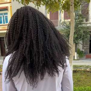 ผมหยิกหยิก 100% ผมบริสุทธิ์ - กลุ่มผมสานหยิกหยิกเวียดนาม - ผู้ขายกลุ่มผมมนุษย์ 100% - Product Image 6